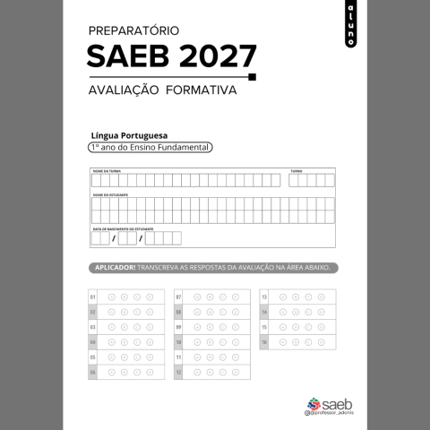 (02) Avaliação Formativa | 1º Ano (LP)