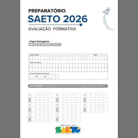 (02) Avaliação Formativa | 2º Ano (LP) SAETO 2026