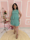 Conjunto Plus Size Tricot Regata Gola Redonda e Saia - comprar online