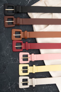 Cinto FD-038A Liso Com Fivela Forrada Plus Size - comprar online