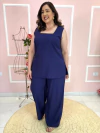 Conjunto Dallas Regata Decote Quadrado Calça Pantalona Bolso Faca Plus Size - comprar online