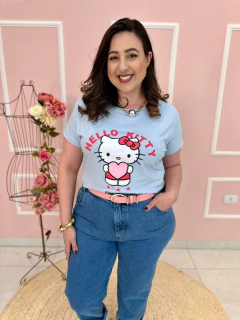 T Shirt Plus Size Malha Hello Kitty na internet