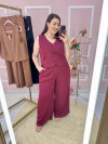 Conjunto Laiz Plus Size Two Way Colete Curto e Pantalona - comprar online