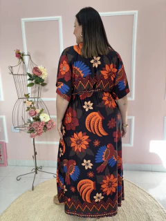 Imagem do Vestido Plus Size Fluity Manga Curta Estampado
