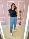 Calça Plus Size Jeans com Cordão - comprar online