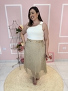 Saia Plus Size Tule Plissada Com Forro - comprar online