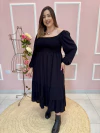 Vestido Celina Ombro a Ombro Lastéx Manga Longa Plus Size - comprar online