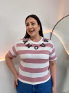T Shirt Amour Malha Premium Listrada Plus Size