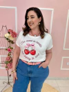 T Shirt Plus Size Malha Too Cherry To Care - comprar online