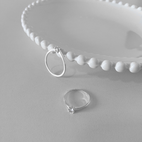 Anel Solitário Baixo