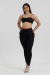 Legging Fashion Preto com Marrom - comprar online