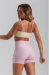 Top Fashion Amarelo Manteiga com Rosa Bebê - loja online