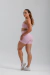 Short Fashion Rosa Bebê com Off - OLYN FIT