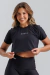 Cropped Preto - Com Manga - comprar online