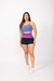 Short Duo Azul, Rosa e Preto