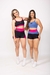 Short Duo Azul, Rosa e Preto - loja online