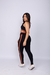 Legging Power Preto com Marrom - comprar online