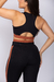 Top Power Preto com Marrom - OLYN FIT