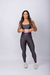 Conjunto Gloss Cinza com Rosa Claro - Legging - OLYN FIT