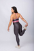 Conjunto Gloss Cinza com Rosa Claro - Legging