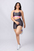 Conjunto Gloss Cinza com Rosa - Short - loja online