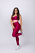 Conjunto Gloss Marsala com Rosa - Legging na internet