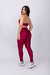 Conjunto Gloss Marsala com Rosa - Legging - loja online