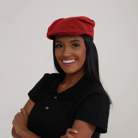 Boina de Lona Vermelha