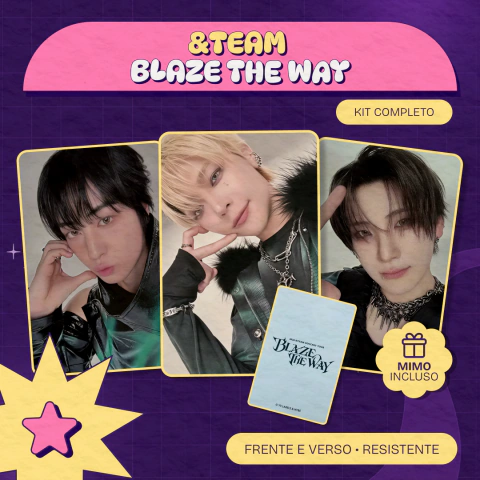 Kit Photocards Fanmade &TEAM Blaze The Way