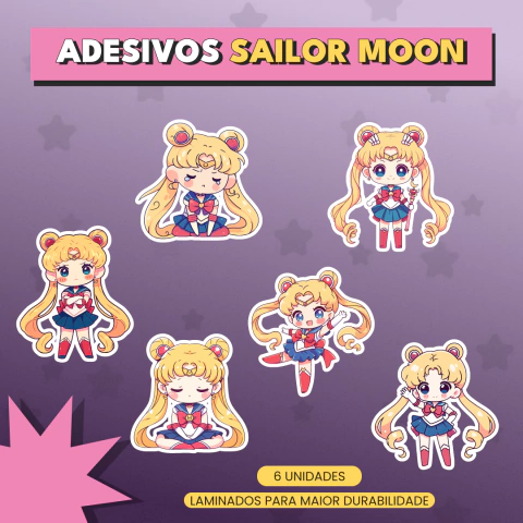 ADESIVOS CHIBI SAILOR MOON