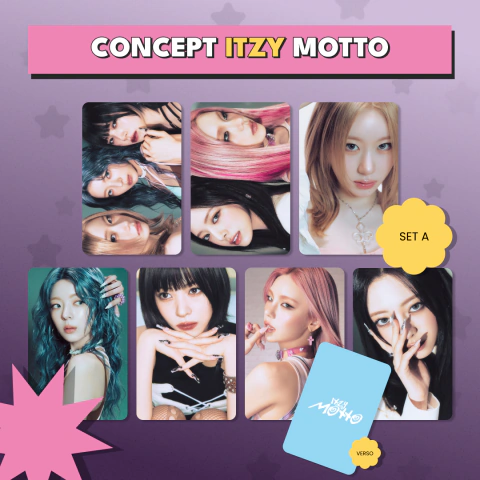 KIT PHOTOCARDS ITZY CONCEPT MOTTO (FANMADE)