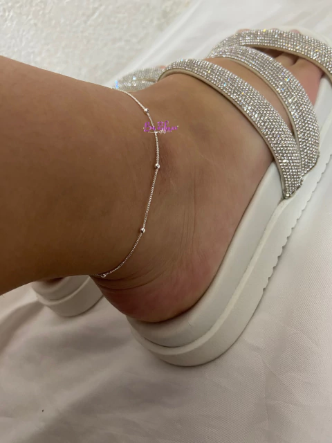 Tornozeleira bolinha