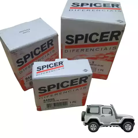 KIT ROLAMENTO DO DIFERENCIAL COMPLETO + RETENTOR 02 ATE 2014 SPICER