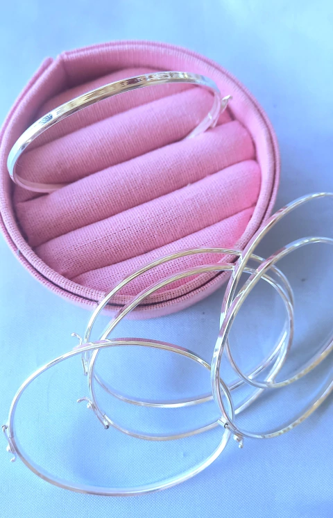 Bracelete chanfrado liso Prata925