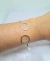 Bracelete aberto dois círculos um em cada ponta Prata925 - comprar online