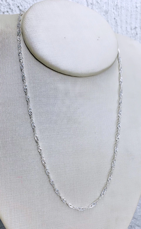 Corrente Singapura grossa 3.6gr 45cm Prata925