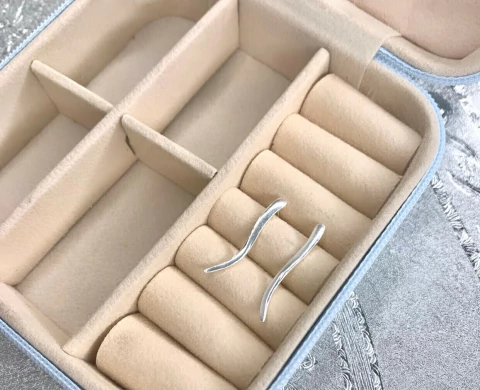 Brinco Fio Liso Prata925