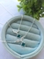 Conjunto de Prata Colar e Pulseira Trevo pendente Verde Piscina + zirconia branca