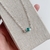 Choker prata zircônia verde - comprar online