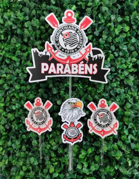 TOPO DE BOLO ISOFESTAS CORINTHIANS