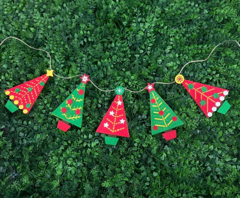 DECORAÇÃO NATAL BANDEIROLA PINHEIRO - HALLEY