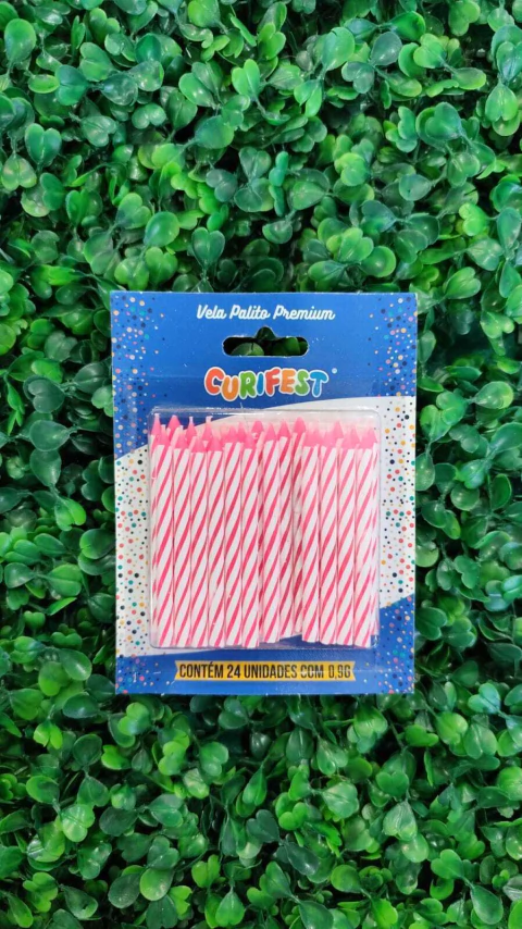 VELA CURIFEST C/20 PALITO PREMIUM ROSA