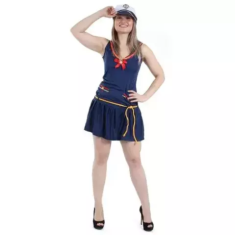 FANTASIA ADULTA 60070 MARINHEIRA VESTIDO