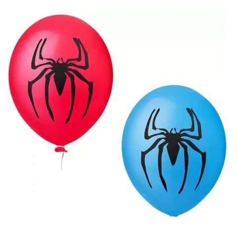 BALAO N11 HAPPY DAY C/25 DEC. ARANHA SORTIDO AZUL