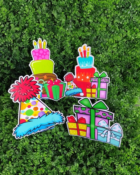 DECORAÇÃO DE MESA ISOFESTAS FELIZ ANIVERSÁRIO