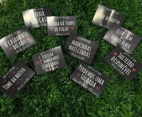 KIT PLACAS RASUL C/10 CASAMENTO C