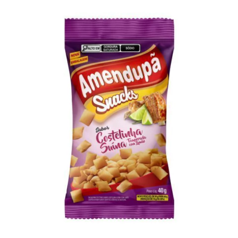 SALGADINHO AMENDUPÃ 40G COSTELINHA SUINA