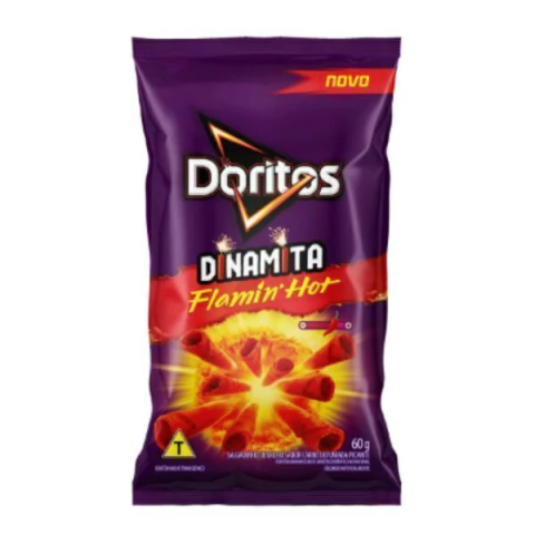 SALGADINHO ELMA CHIPS 60G DORITOS DINAMITA FLAMIN HOT