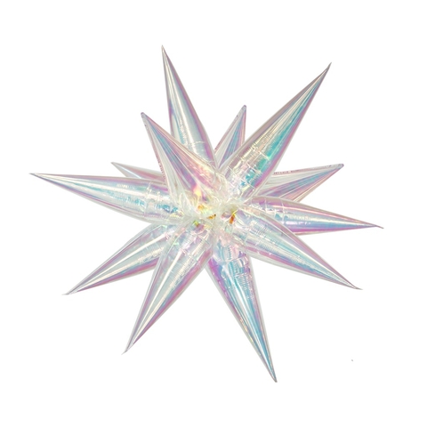 BALAO HOLOGRAFICO POPPER GLIMMER 40" TRANSP.