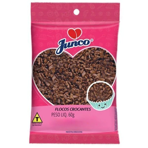 CHOCOLATE GRANULADO JUNCO 60G FLOCOS CROCANTE